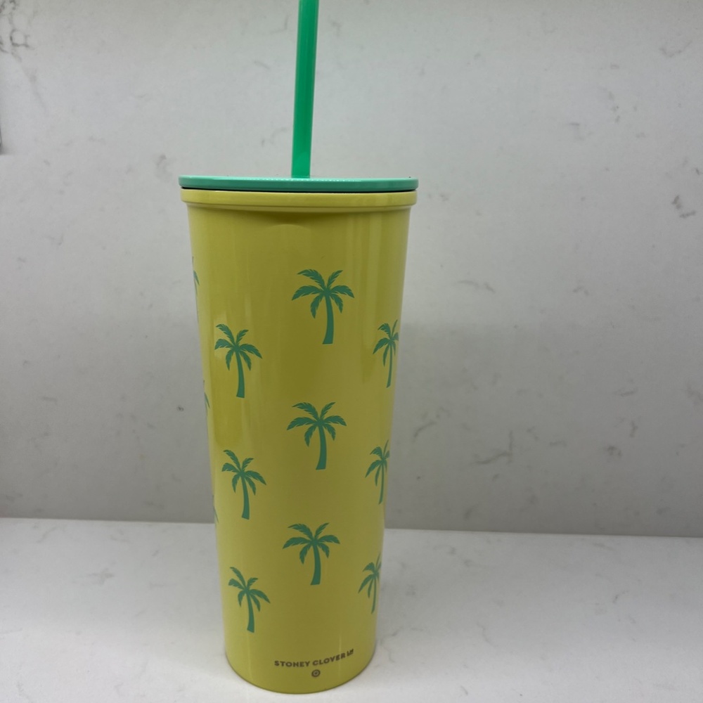 23oz Stainless Steel Palm Trees Tumbler with Straw - Stoney Clover Lane x Target